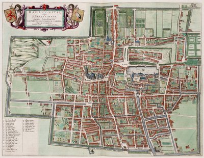 Map of The Hague by Joan Blaeu